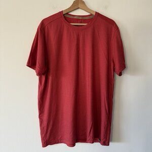 Smartwool Red T-Shirt Men's Large Short Sleeve Lightweight Performance Outdoor